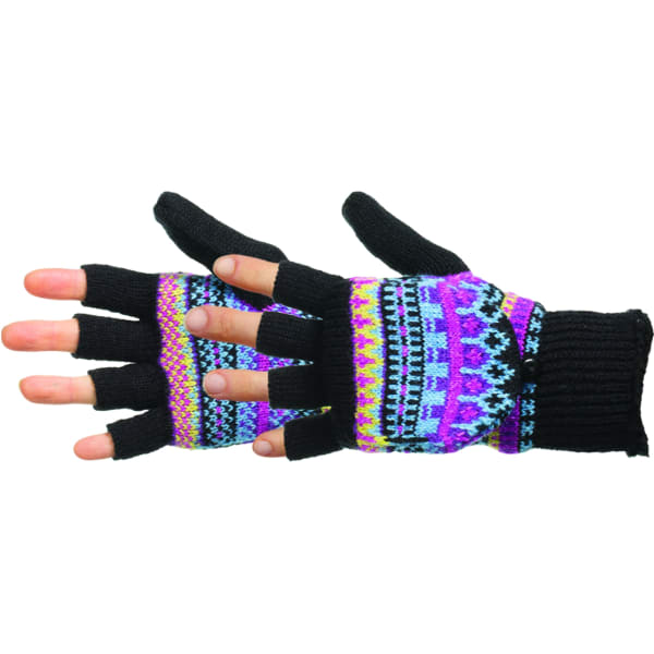 MANZELLA Women's Fair Isle Knit Convertible Gloves