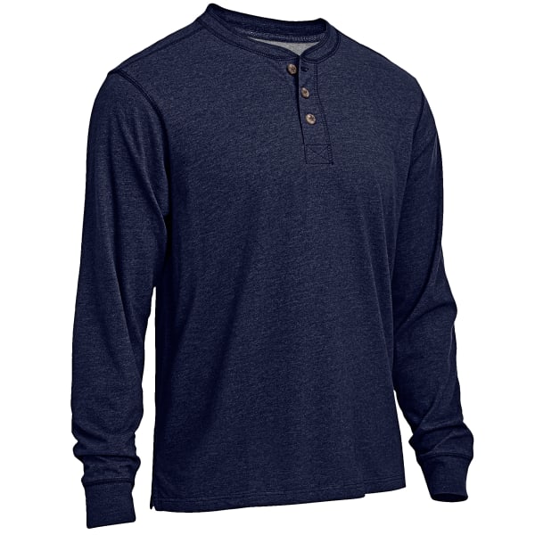 RUGGED TRAILS Men's Sueded Henley Shirt