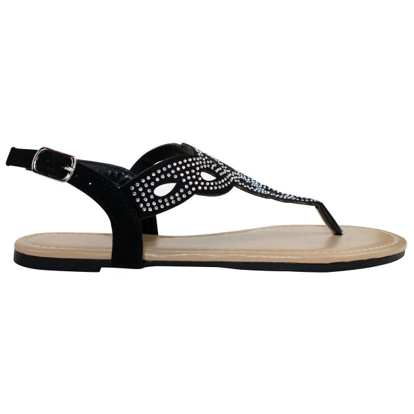 OLIVIA MILLER Juniors' Perforated Sandals