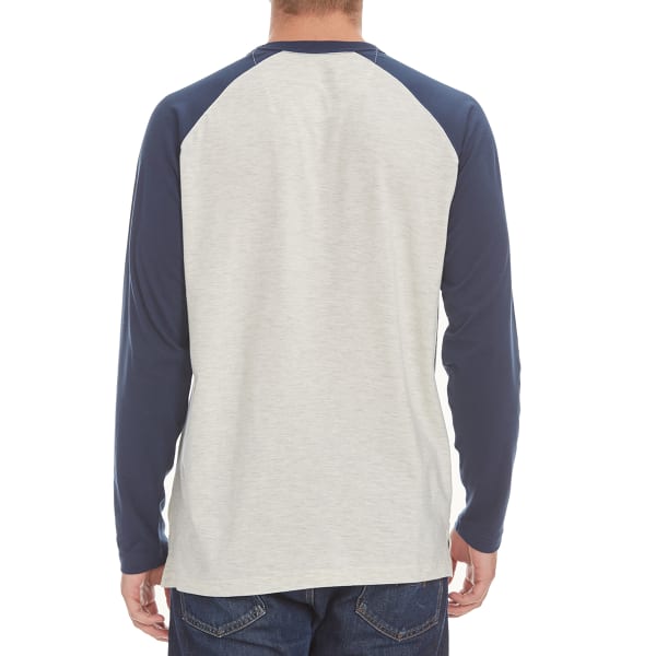 NORTH HUDSON Men's Space-Dye Raglan Crewneck Tee