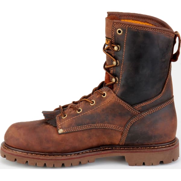 CAROLINA Men's CA8028 Extra Wide 8" Waterproof Work Boots, Kharthoum Cigar