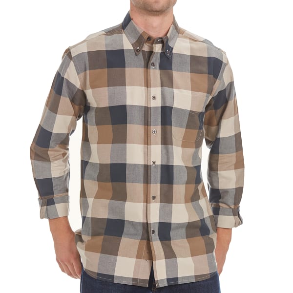 NATURAL BASIX Men's Block Plaid Shirt