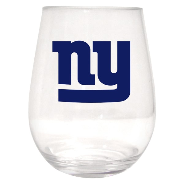 NEW YORK GIANTS Plastic Stemless Wine Glass