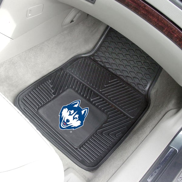 UCONN Vinyl Car Mats, 2 Pack