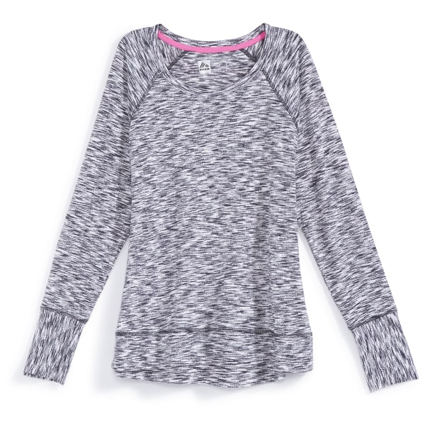 RBX Women's Striated Sweater Knit Long-Sleeve Top