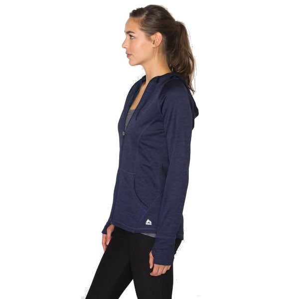 RBX Women's Space-Dye Brushed Back Hooded Jacket