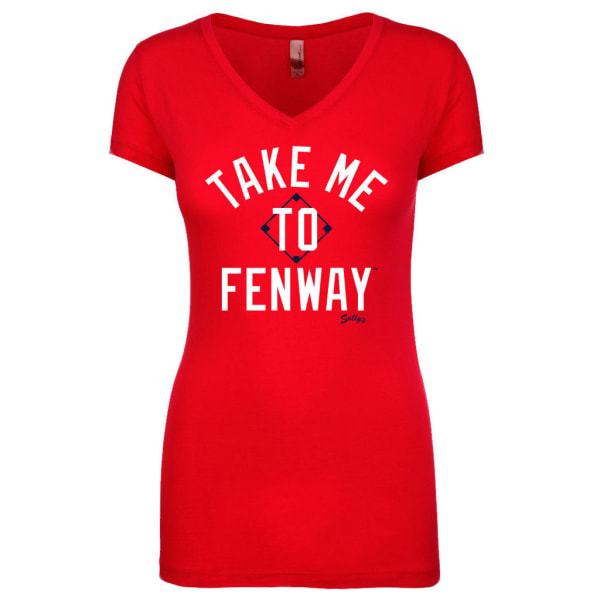 BOSTON RED SOX Women's Take Me to Fenway V-Neck Tee