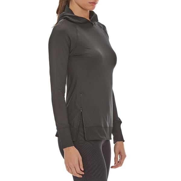 LAYER 8 Women's Cold Gear Double Side Zip Hooded Shirt