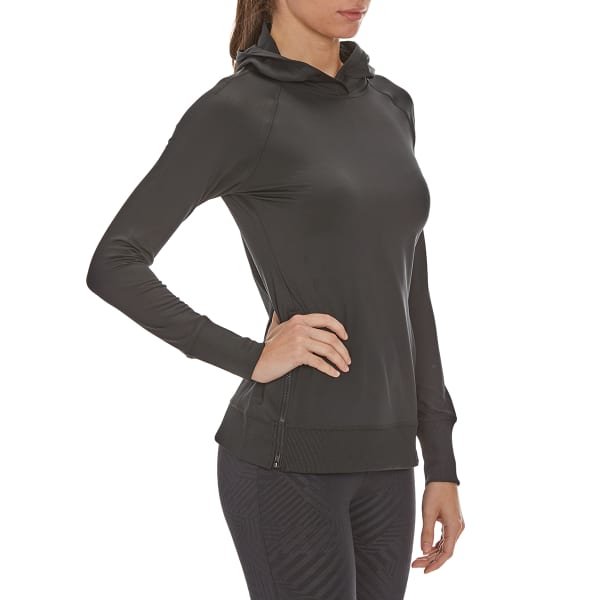 LAYER 8 Women's Cold Gear Double Side Zip Hooded Shirt