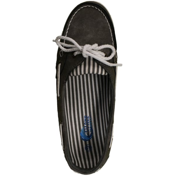 ISLAND SURF Women's Captiva Boat Shoes, Grey