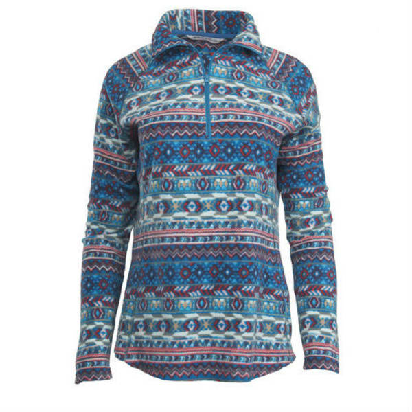 WOOLRICH Women's Colwin Printed Fleece Half-Zip Pullover