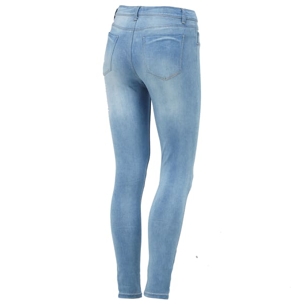 VANILLA STAR Juniors' Super Soft V-Yoke High-Waist Jeans