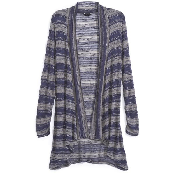 COUPE COLLECTION Women's Striped Open Cardigan