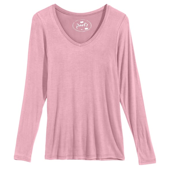 POOF Juniors' V-Neck Long-Sleeve Tee