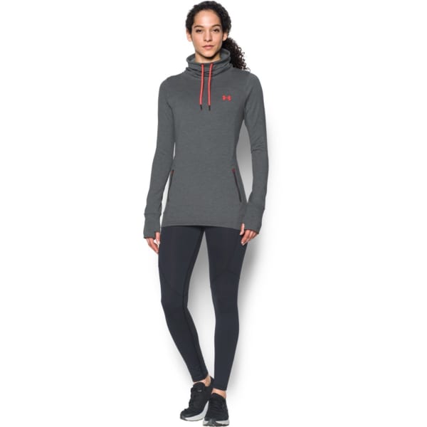 UNDER ARMOUR Women's Featherweight Fleece Slouch Collar Sweatshirt