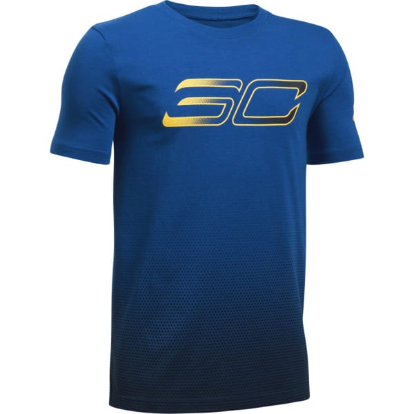 UNDER ARMOUR Boys' SC30 Player Fade Screen Tee