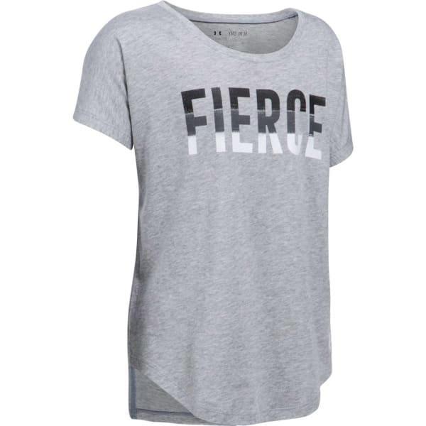 UNDER ARMOUR Girls' Fierce Short-Sleeve Shirt