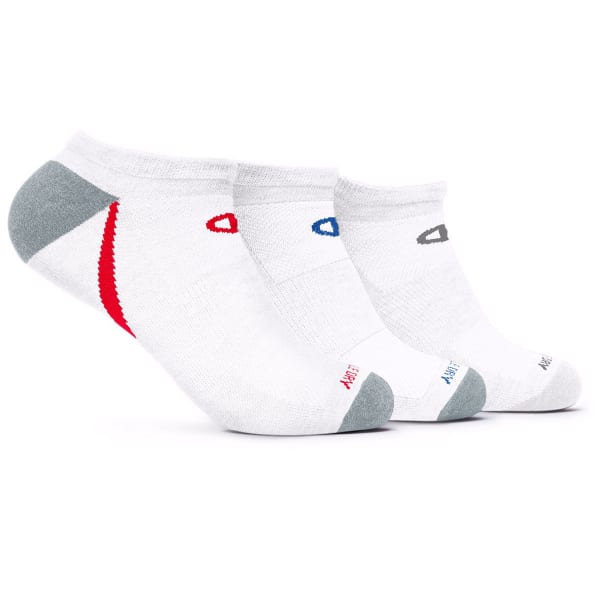 CHAMPION Men's No-Show Training Socks, 3 Pack