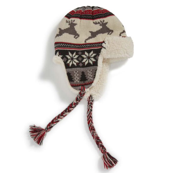 MUK LUKS Women's Deer Nordic Earflap Trapper Hat