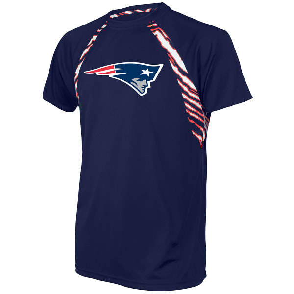 NEW ENGLAND PATRIOTS Men's Solid Zebra Short-Sleeve Tee