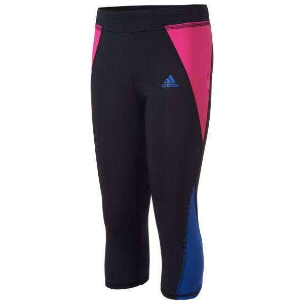 ADIDAS Girls' Color-Blocked Capri Tights