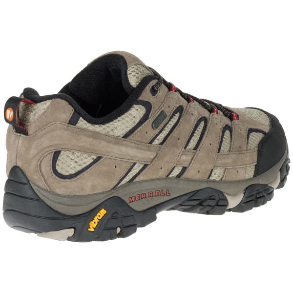 MERRELL Men's Moab 2 Waterproof Low Hiking Shoes, Bark Brown