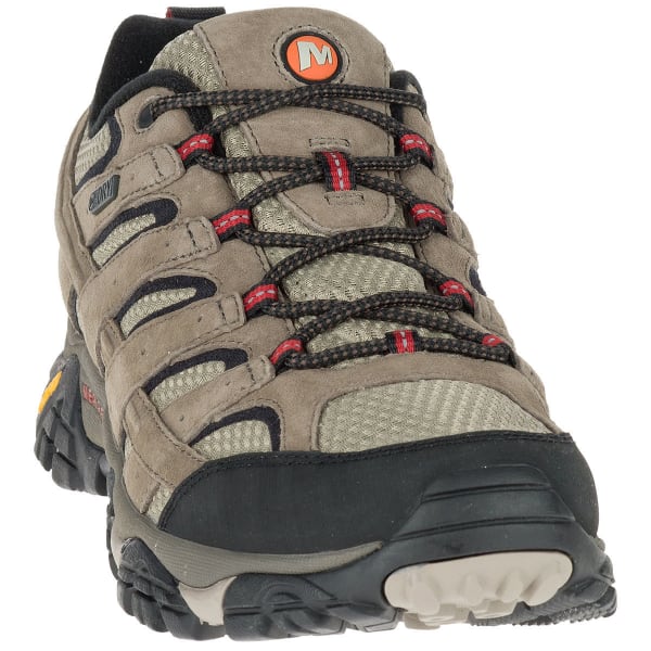 MERRELL Men's Moab 2 Waterproof Low Hiking Shoes, Wide, Bark Brown