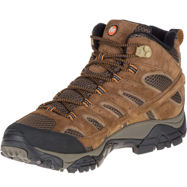 MERRELL Men's Moab 2 Mid Waterproof Hiking Boots, Earth