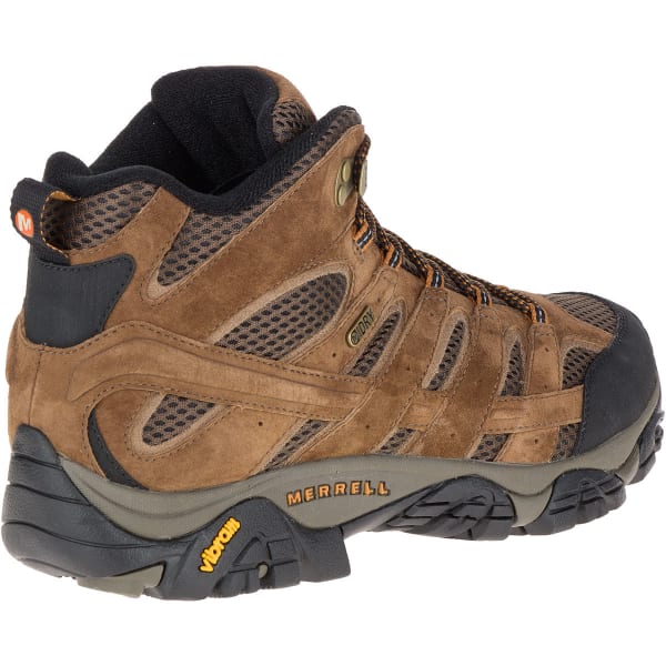 MERRELL Men's Moab 2 Mid Waterproof Hiking Boots, Earth, Wide