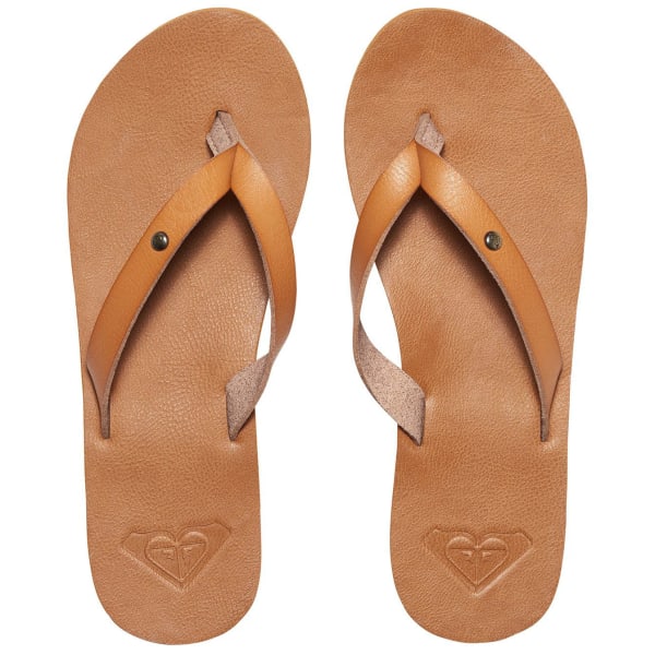 ROXY Women's Jyll Flip Flops, Tan