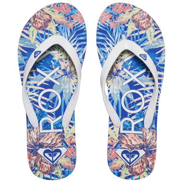 ROXY Women's Tahiti V Tropical Flip Flops