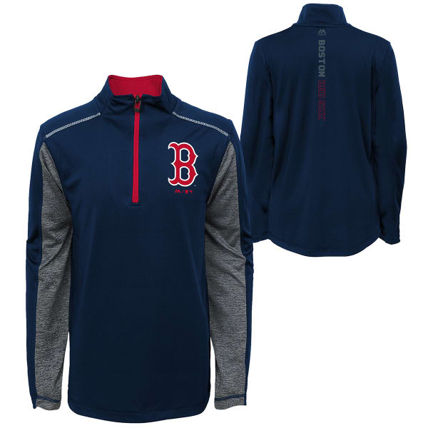 BOSTON RED SOX Boys' Club Series 1/4 Zip Fleece Pullover