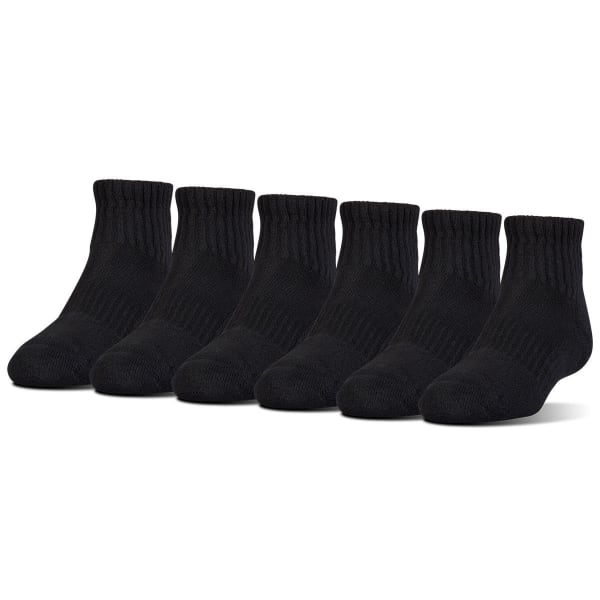 UNDER ARMOUR Men's Charged Cotton Quarter Socks, 6 Pack