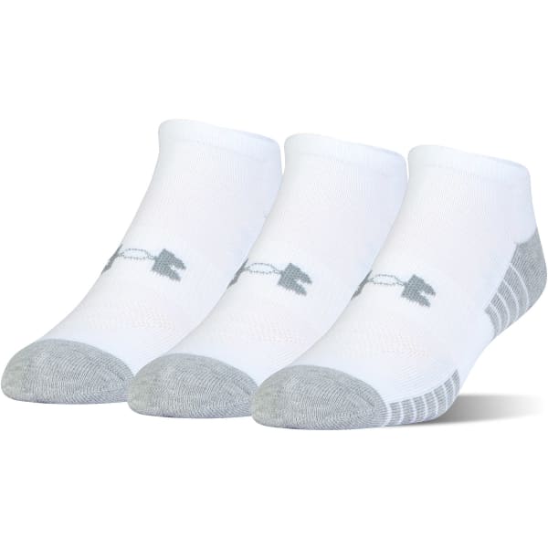 UNDER ARMOUR Men's HeatGear Tech No-Show Socks, 3 Pack