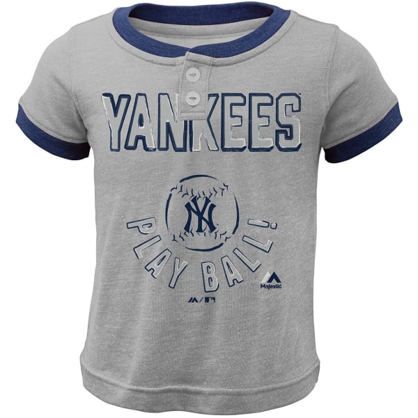 NEW YORK YANKEES Toddler Boys' Play Ball Short-Sleeve Henley Tee