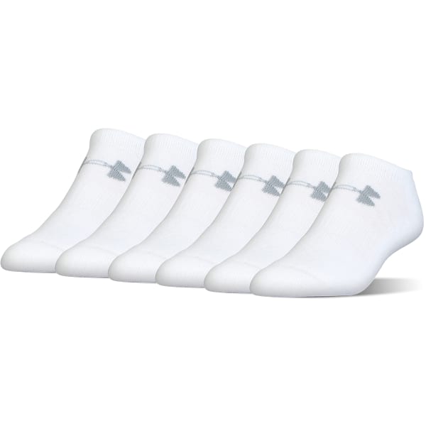 UNDER ARMOUR Boys' Charged Cotton No Show Socks, 6 Pack