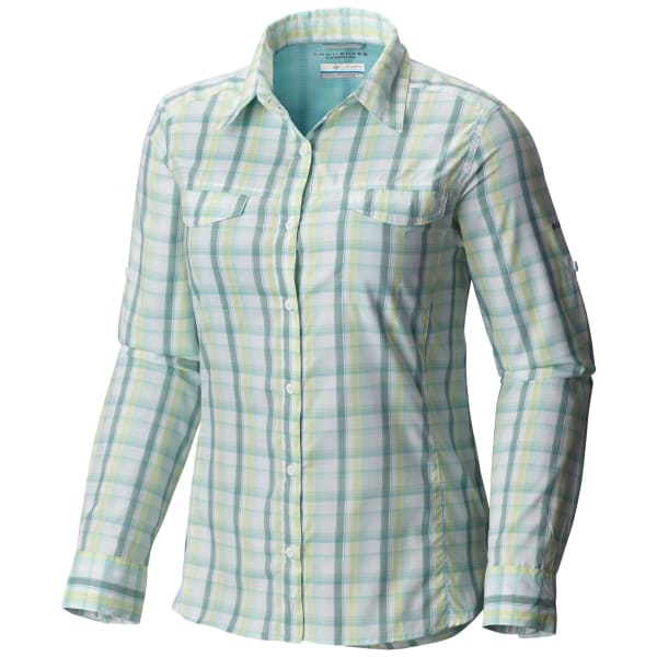 COLUMBIA Women's Silver Ridge Lite Plaid Long-Sleeve Shirt