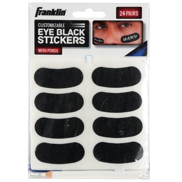 FRANKLIN Customizable Eye Black Stickers with Pencil