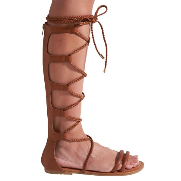 WILD DIVA Women's Leann-148 Tall Gladiator Sandals