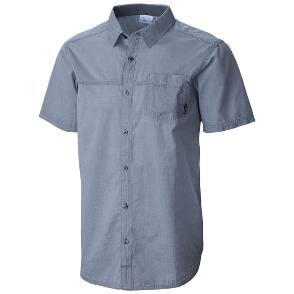 COLUMBIA Men's Campside Crest Chambray Short-Sleeve Shirt