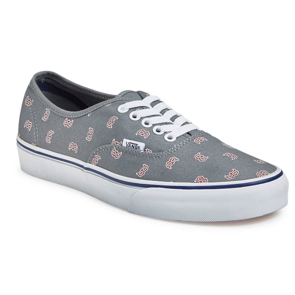 VANS Men's Boston Red Sox MLB Authentic Skate Shoes, Grey