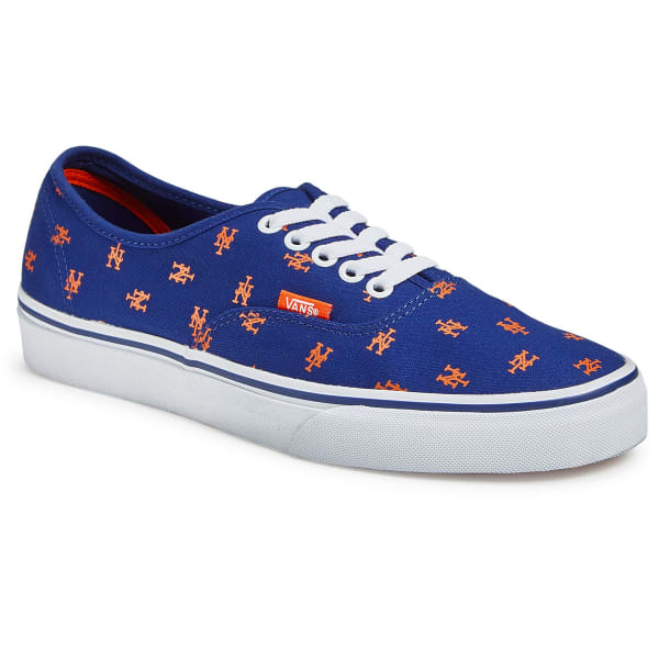 VANS Men's New York Mets MLB Authentic Skate Shoes, Blue