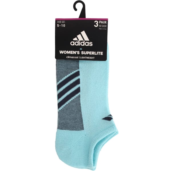 ADIDAS Women's Climacool Superlite No Show Socks, 3 Pack