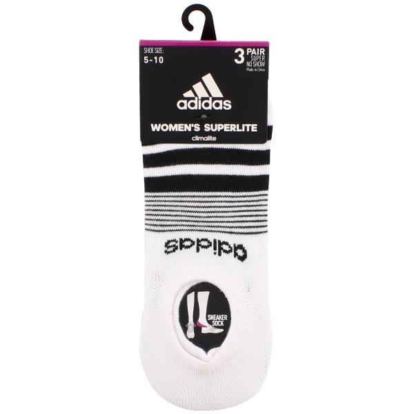 ADIDAS Women's Superlite Super No Show Socks, 3 Pack