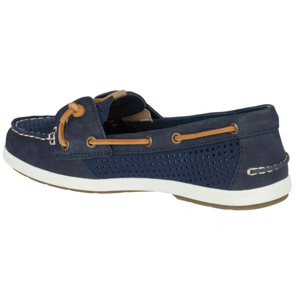 SPERRY Women's Coil Ivy Perforated Boat Shoes, Navy