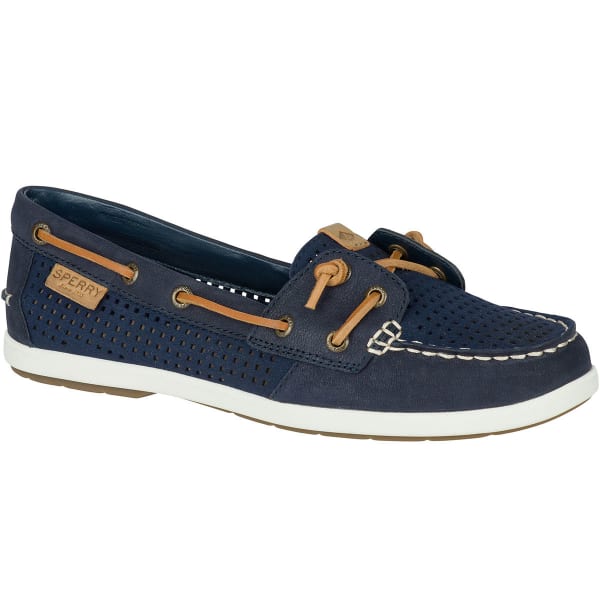 SPERRY Women's Coil Ivy Perforated Boat Shoes, Navy