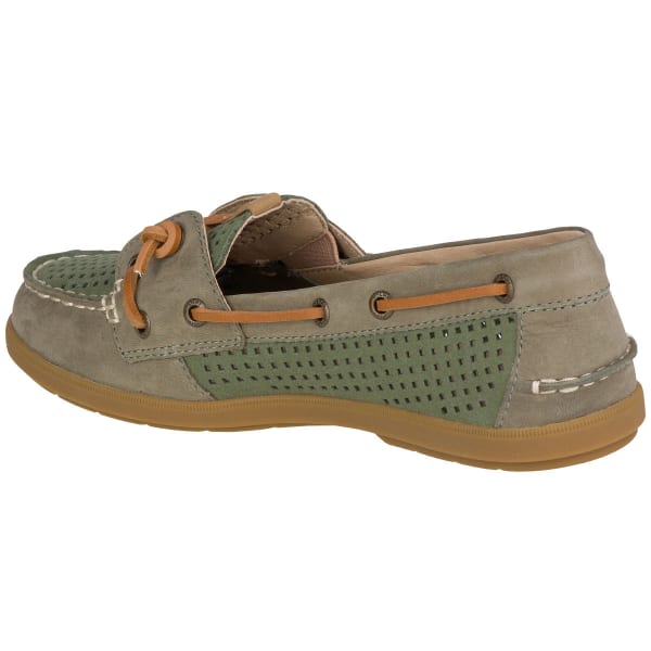 SPERRY Women's Coil Ivy Perforated Boat Shoes, Olive