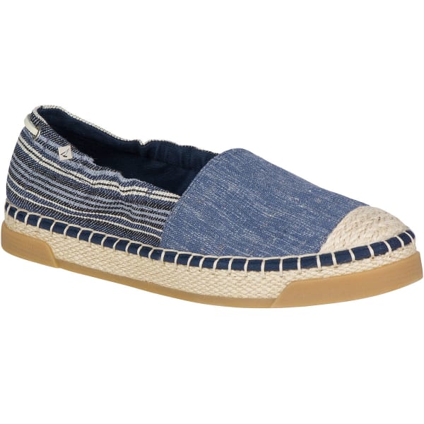 SPERRY Women's Laurel Reef Espadrille Shoes, Denim/Stripe