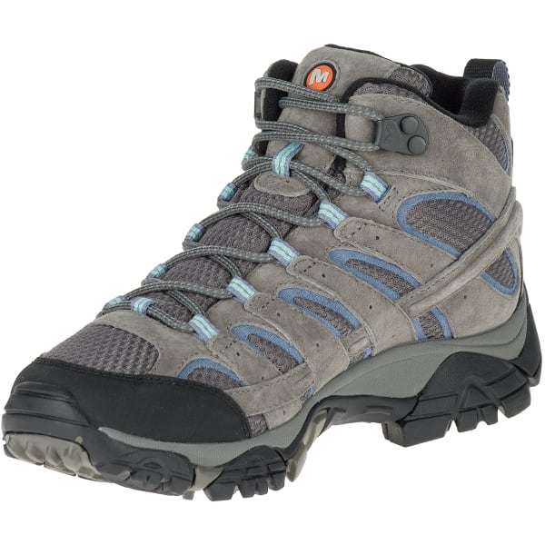 MERRELL Women's Moab 2 Mid Waterproof Hiking Boots, Granite