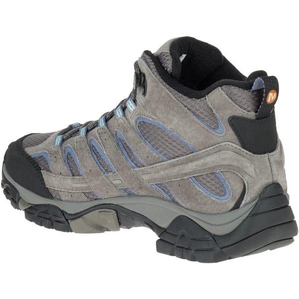 MERRELL Women's Moab 2 Mid Waterproof Hiking Boots, Granite